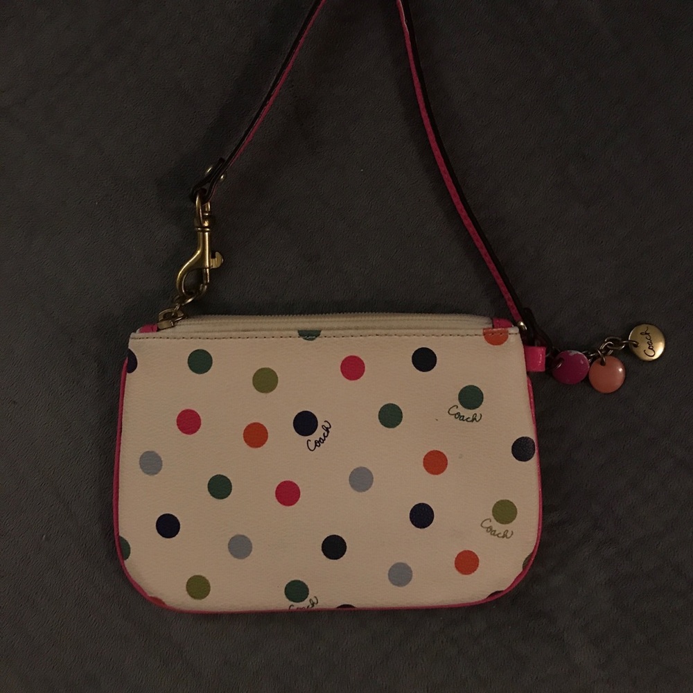 Coach Polka Dot wristlet